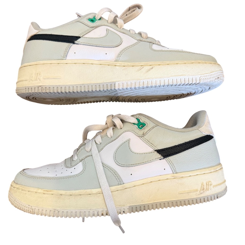 Nike Air Force 1 07 LV8 Split Light Silver Size Youth 7/ Men 7/ Women 8.5